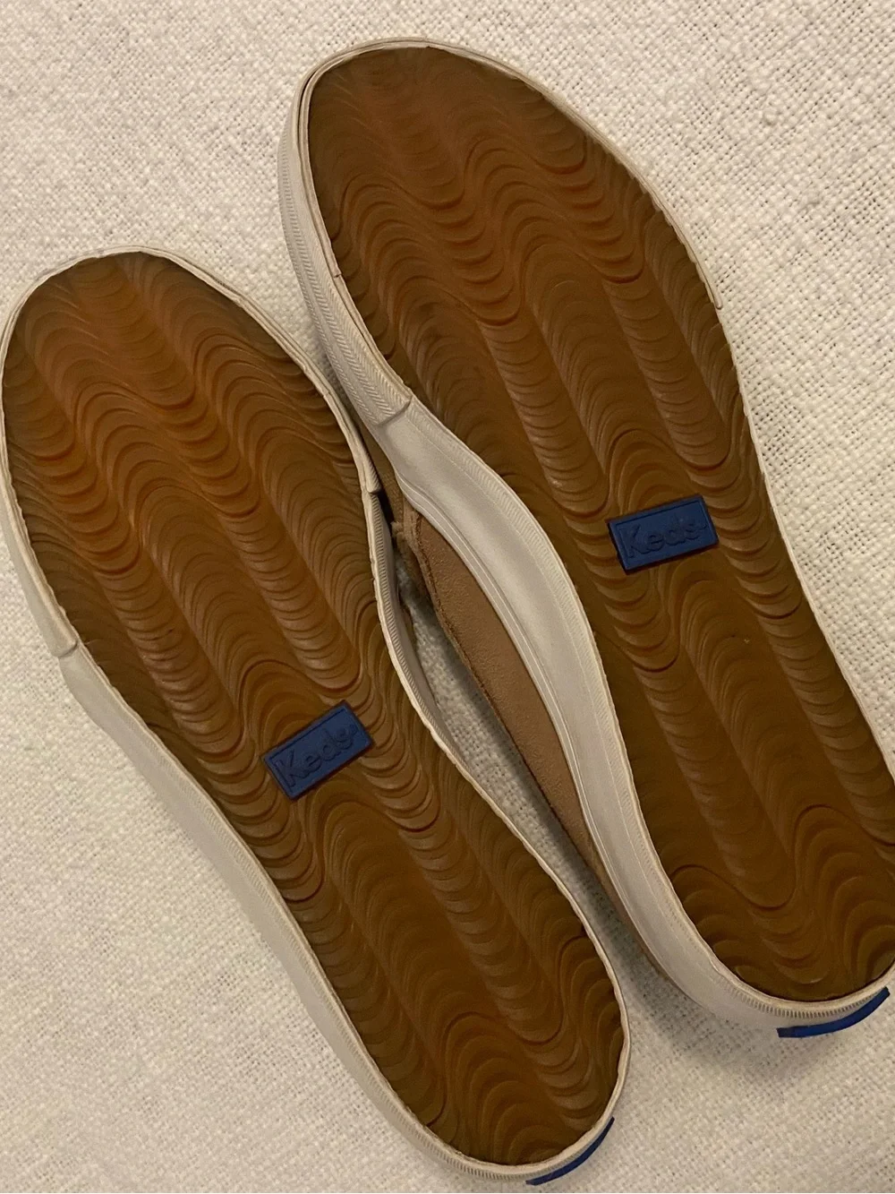 Keds Casual Slip-On Sneakers in Taupe/Brown Women’s Size 9